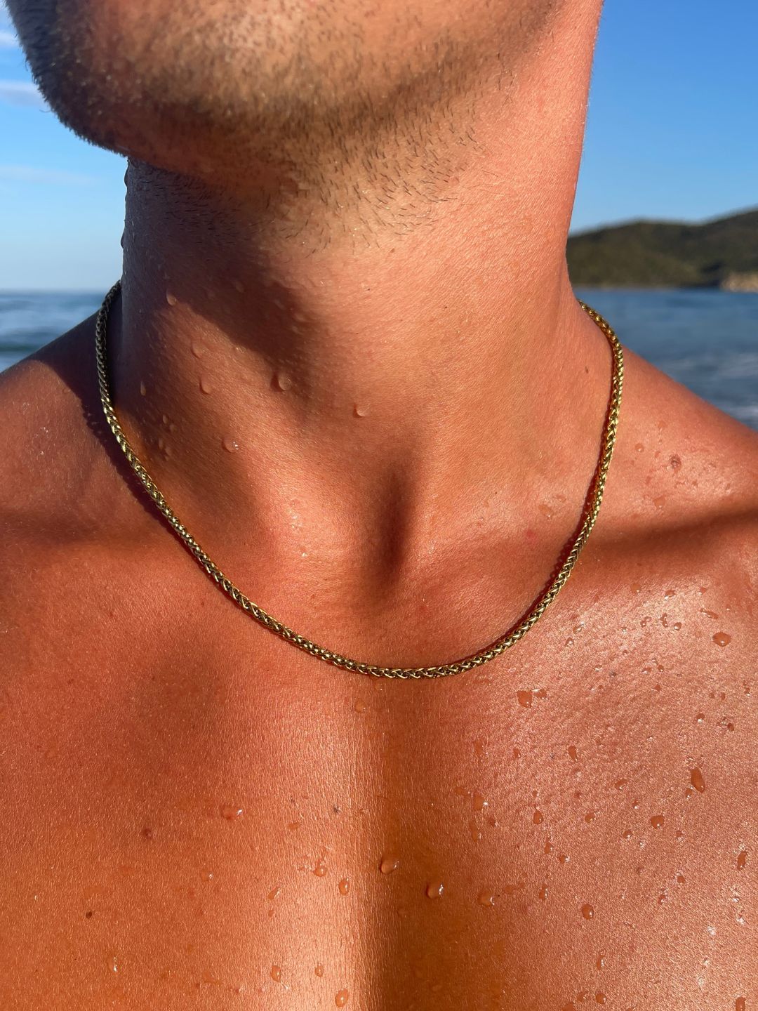 CORRENTE WHEAT 3MM | Ouro 18K