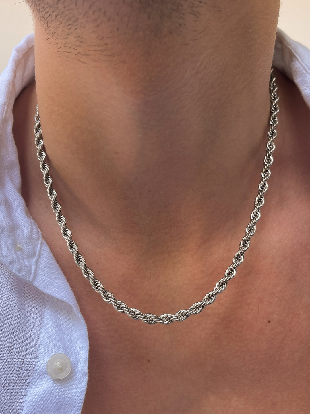 CORRENTE ROPE 5MM | Prata