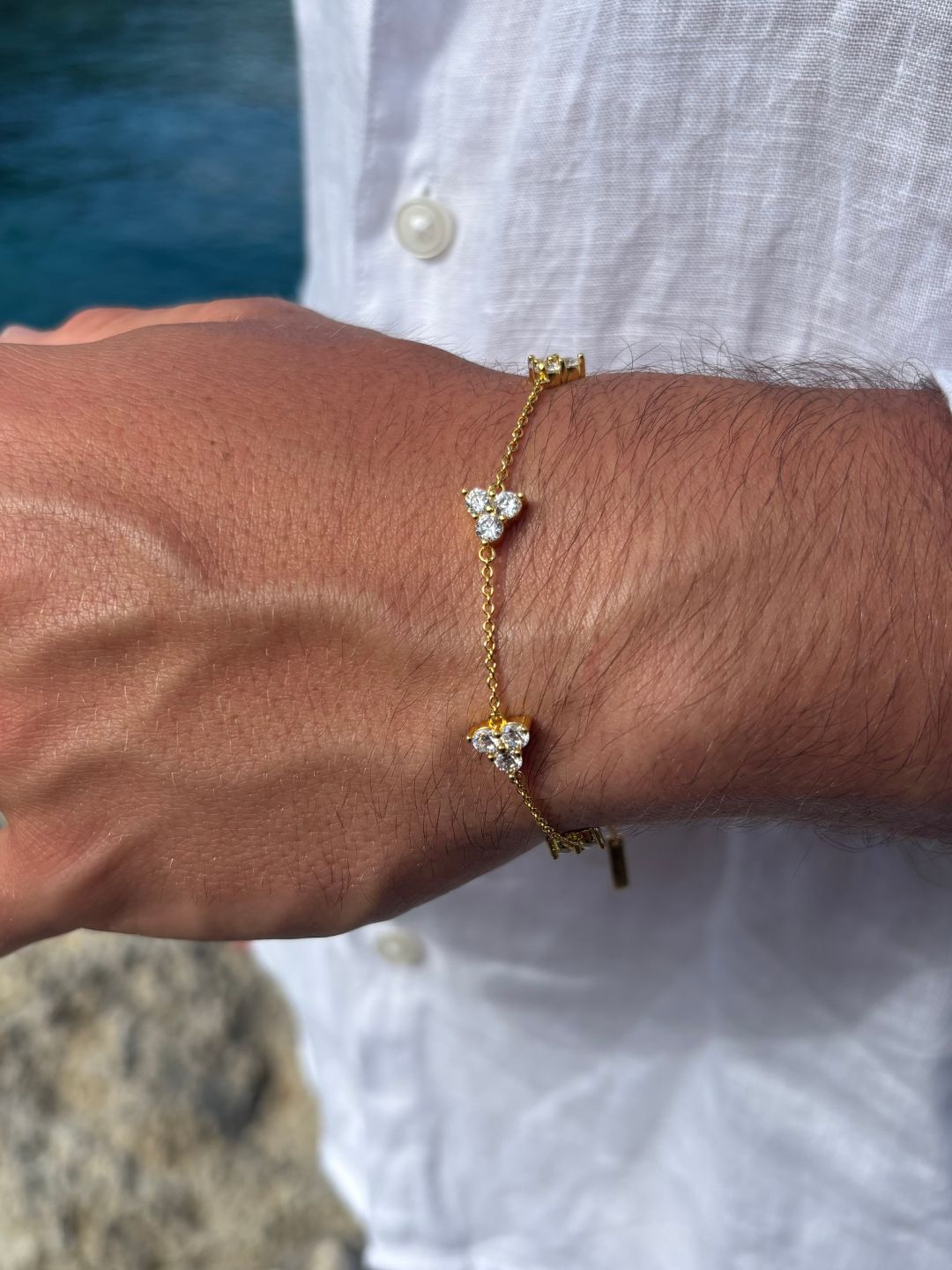 PULSEIRA WHITE CLOVER | Ouro 18K