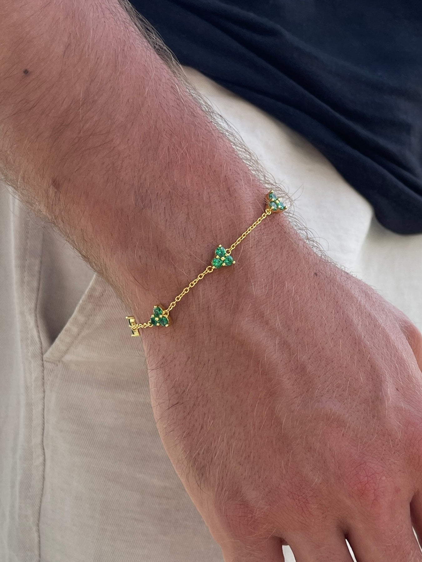 PULSEIRA GREEN CLOVER | Ouro 18K