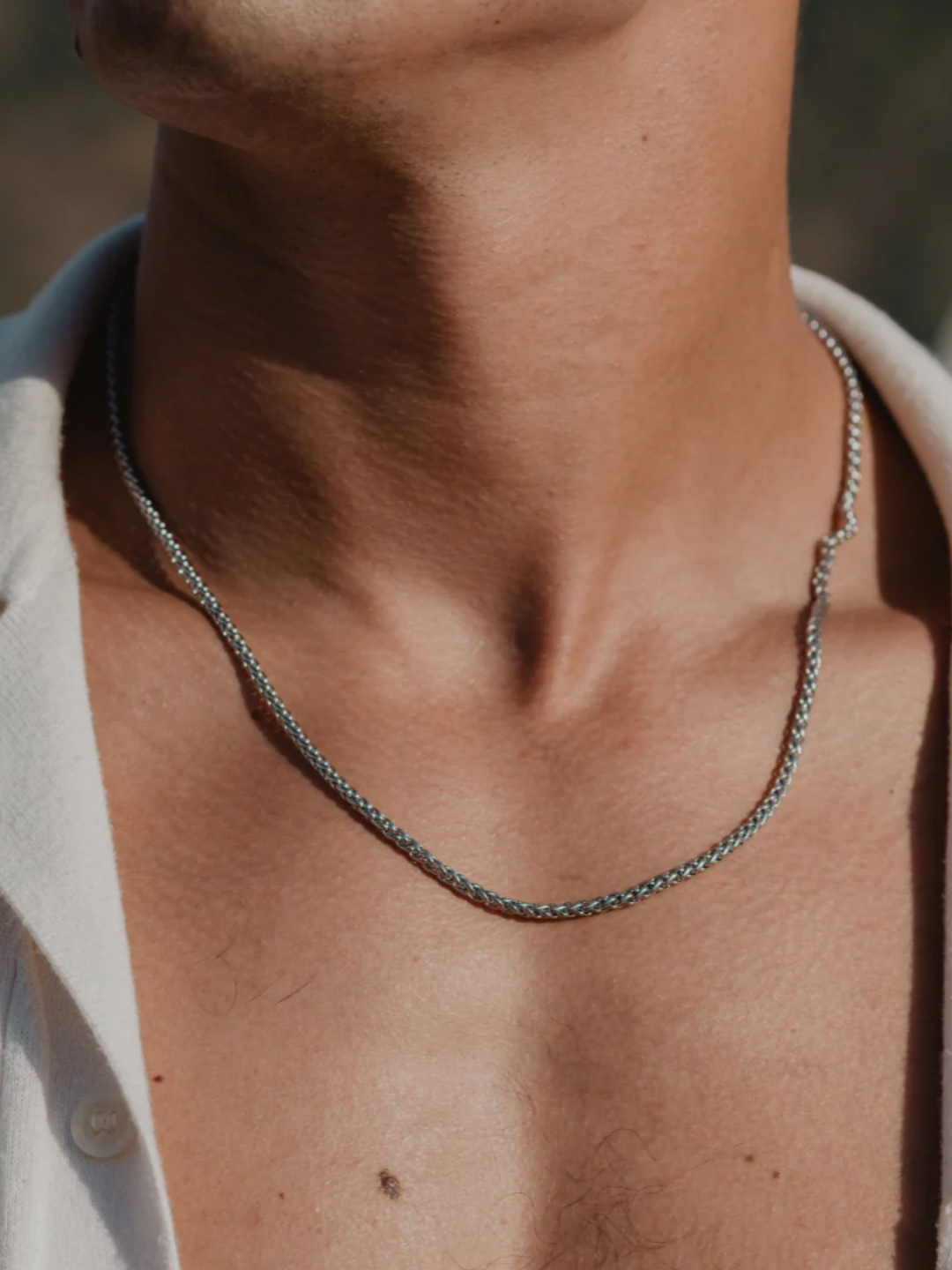 CORRENTE WHEAT 3MM | Prata