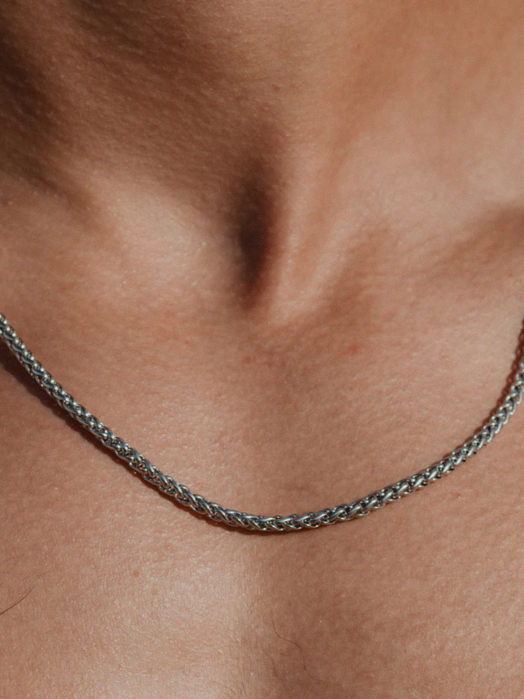 CORRENTE WHEAT 3MM | Prata