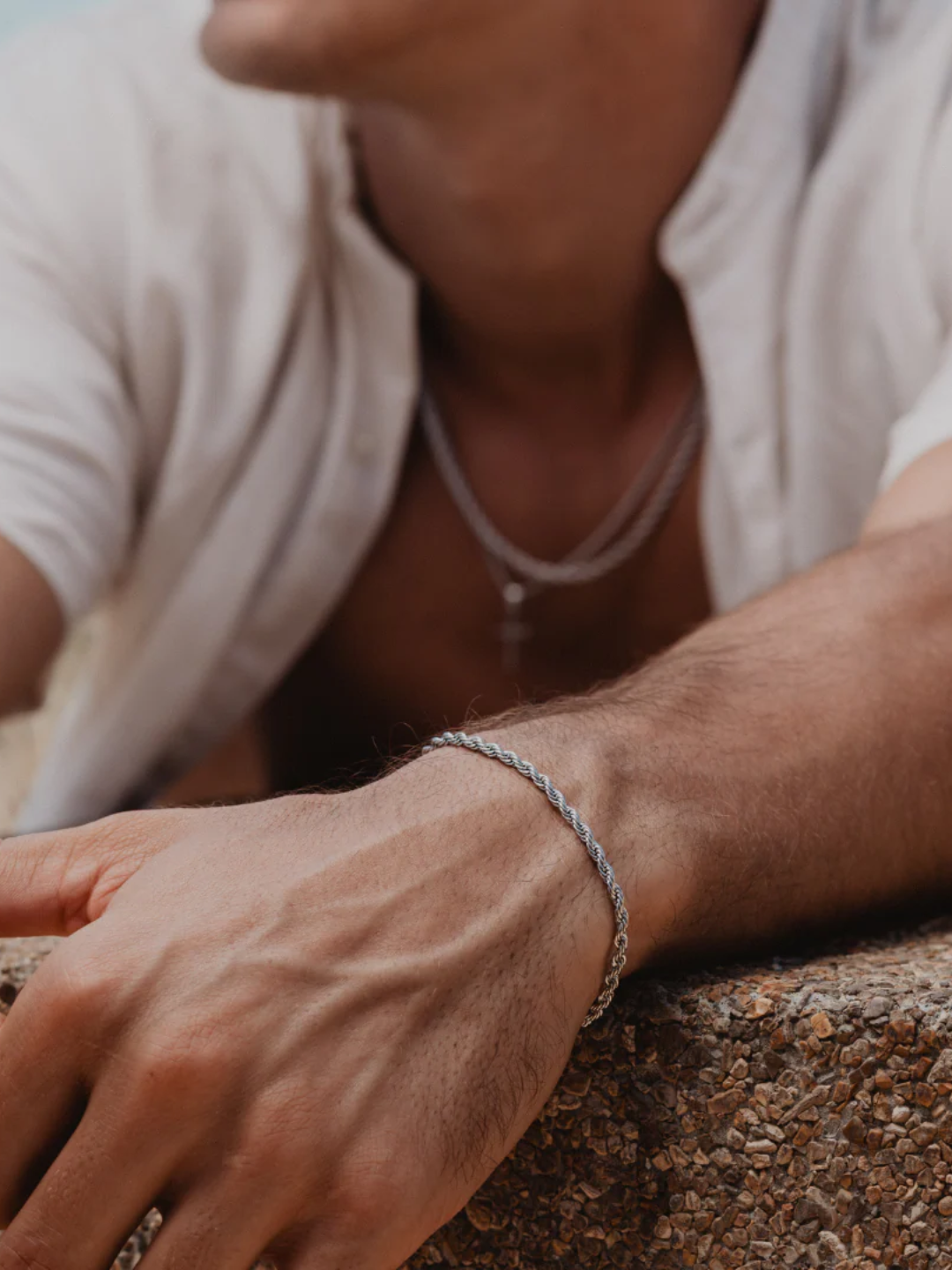 PULSEIRA ROPE 3MM | Prata