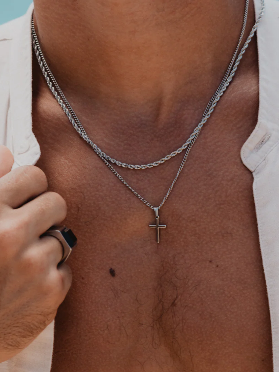 CORRENTE CROSS | Prata