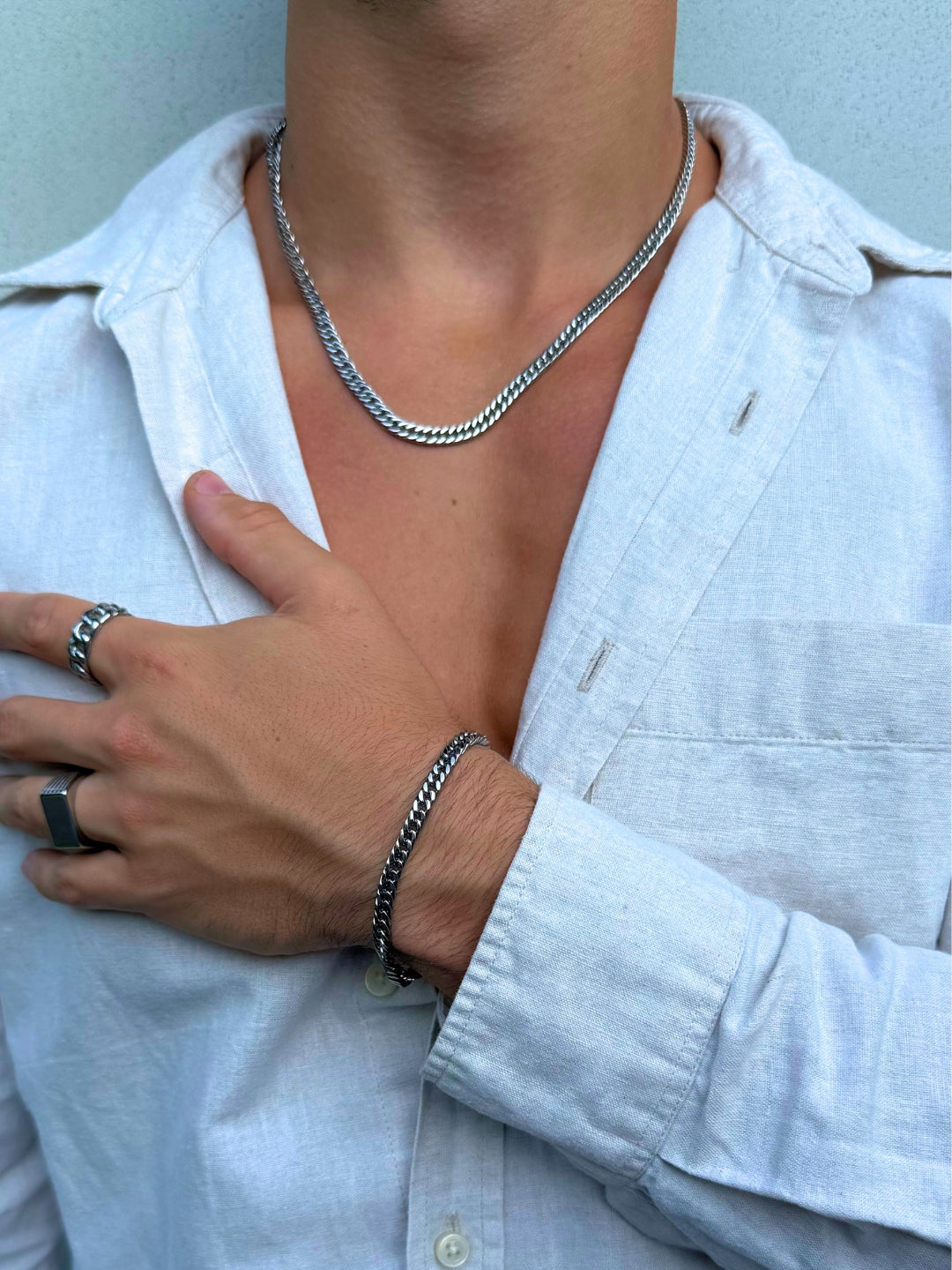 CORRENTE CUBAN 5MM | Prata