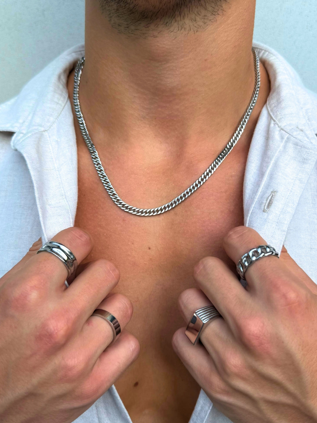 CORRENTE CUBAN 5MM | Prata