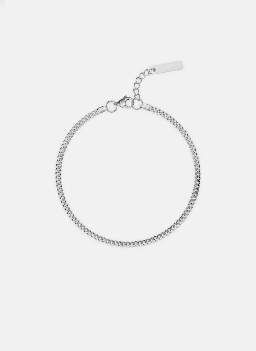 PULSEIRA CUBANA 3MM | Prata