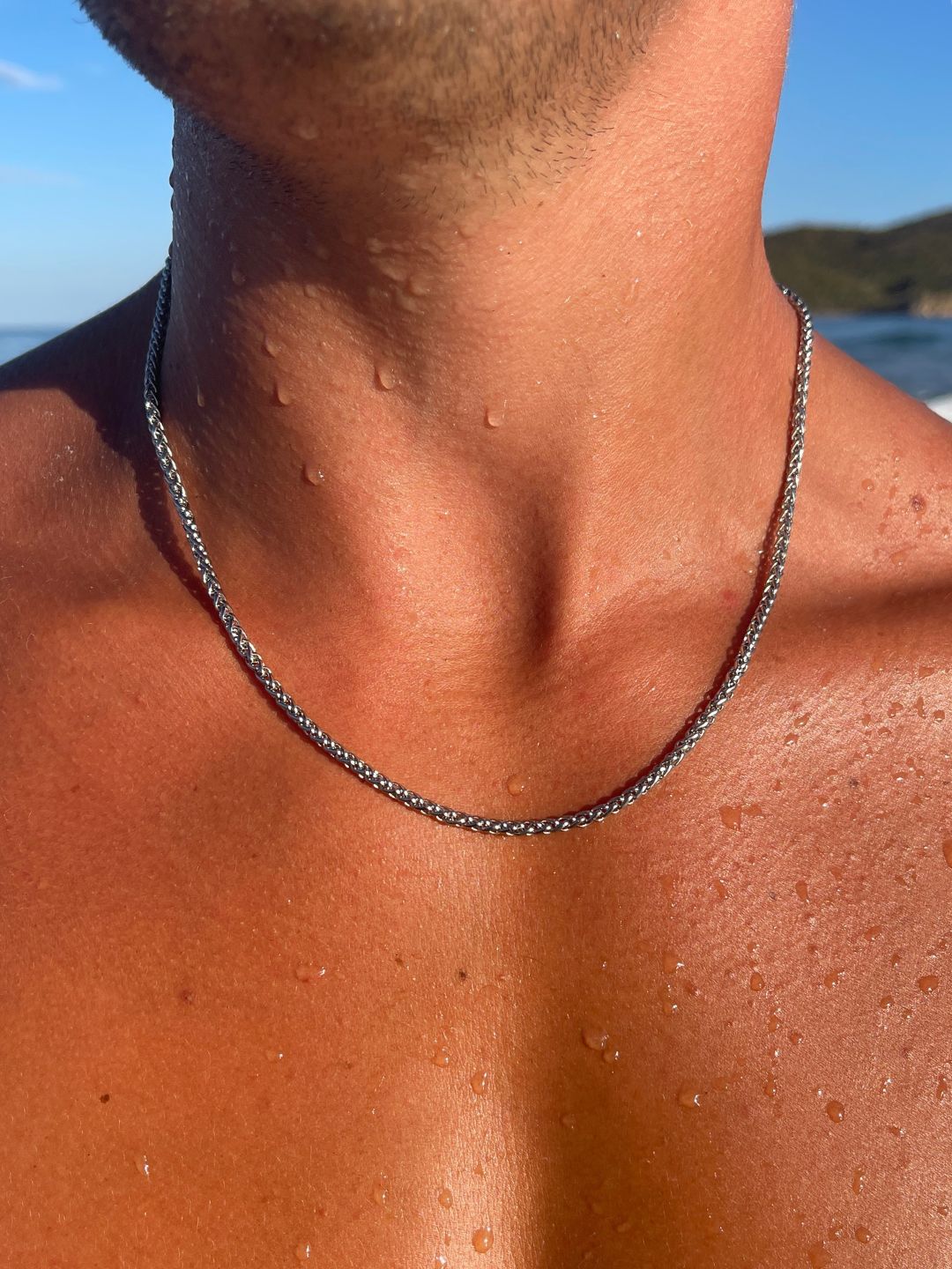 CORRENTE WHEAT 3MM | Prata