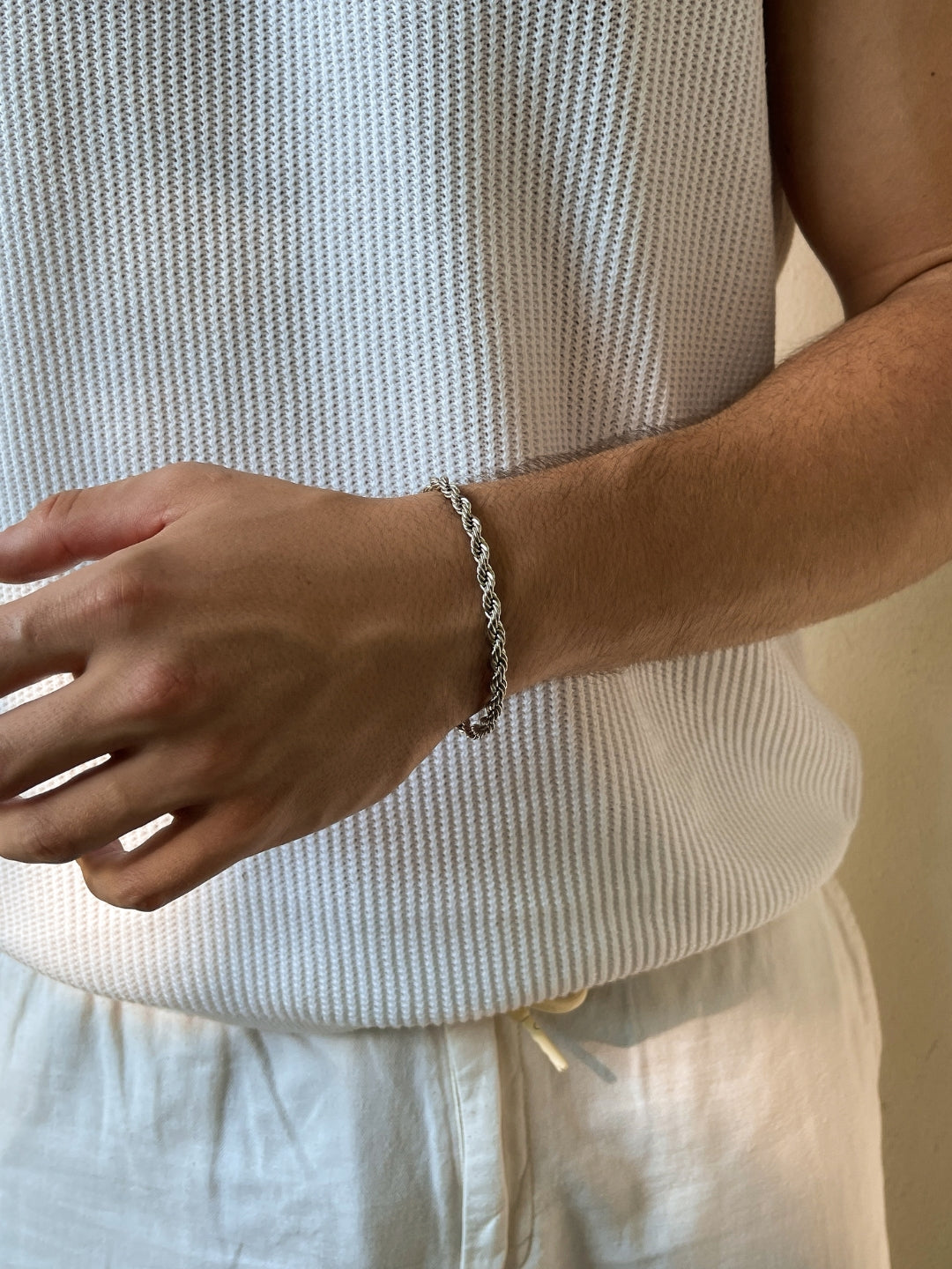 PULSEIRA ROPE 5MM | Prata