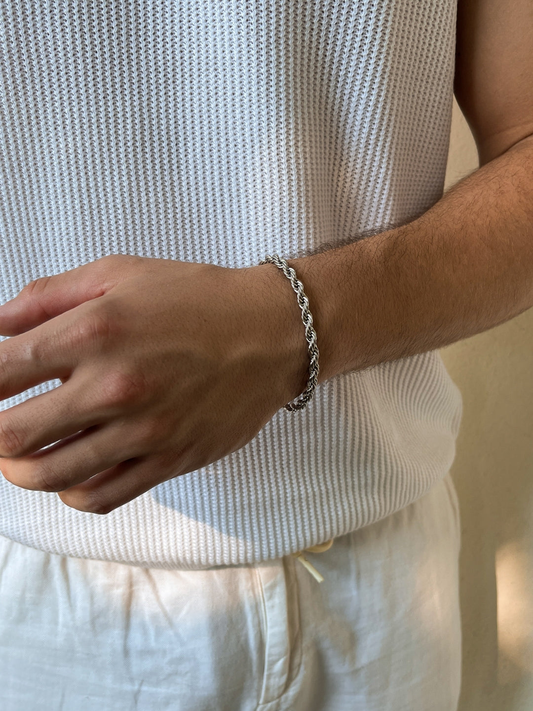 PULSEIRA ROPE 5MM | Prata