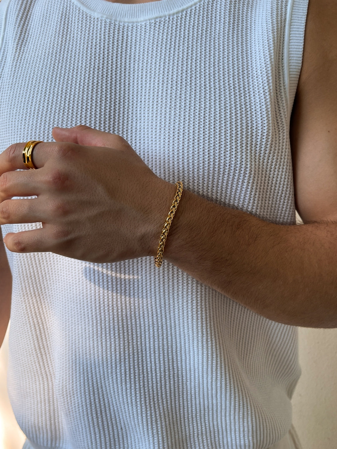 PULSEIRA WHEAT 5MM | Ouro 18K