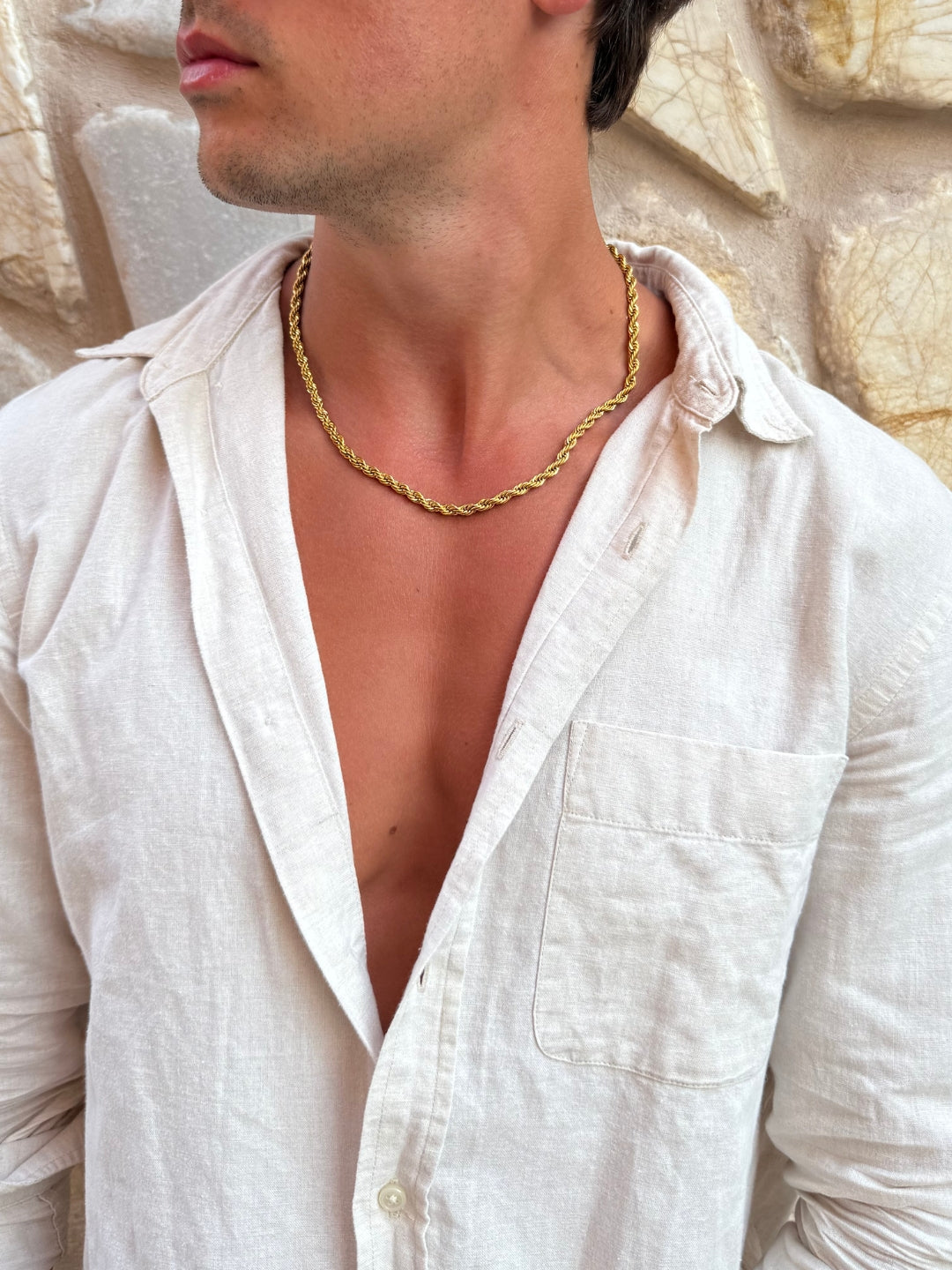 CORRENTE ROPE 5MM | Ouro 18K