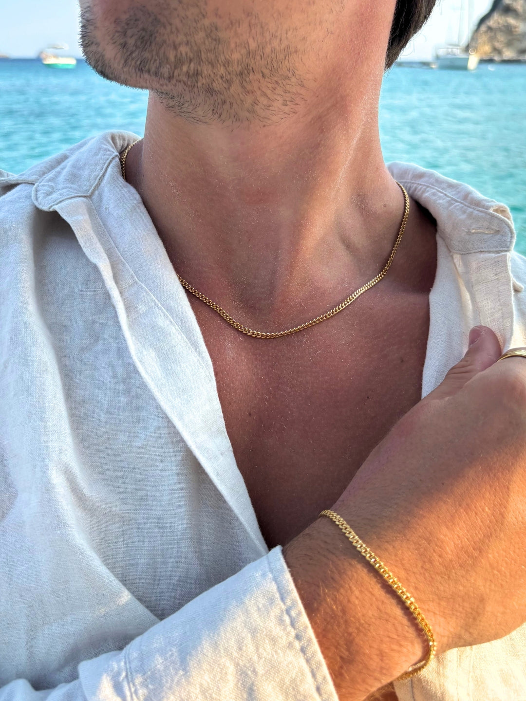 CORRENTE CUBANA 3MM | Ouro 18K