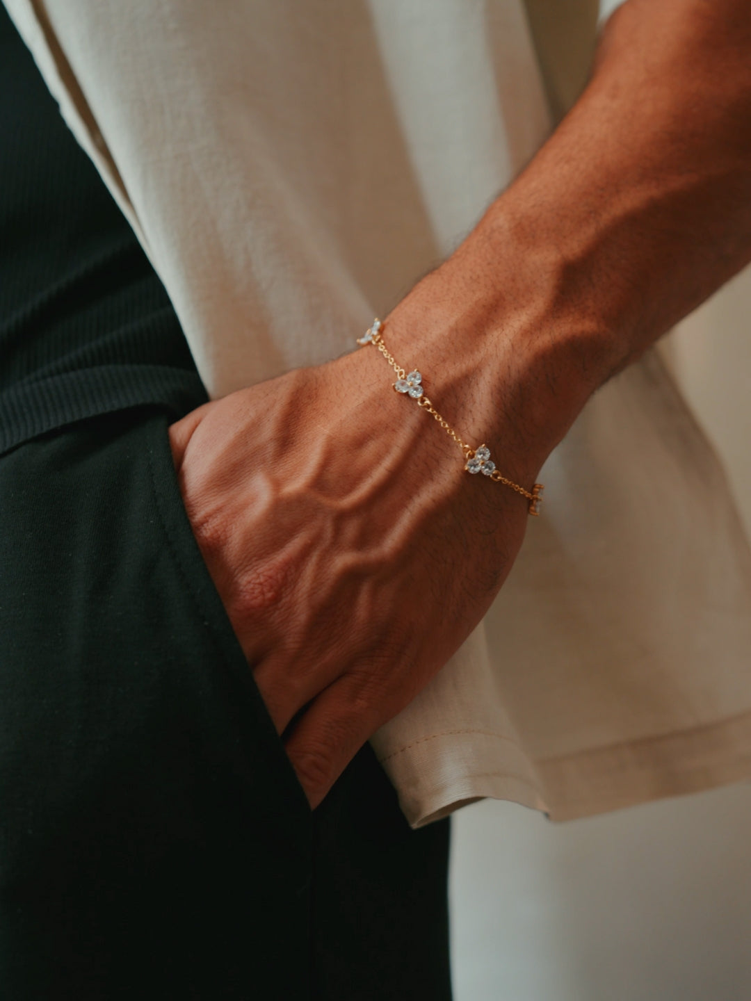 CONJUNTO DE PULSEIRAS CLOVER | Ouro 18K