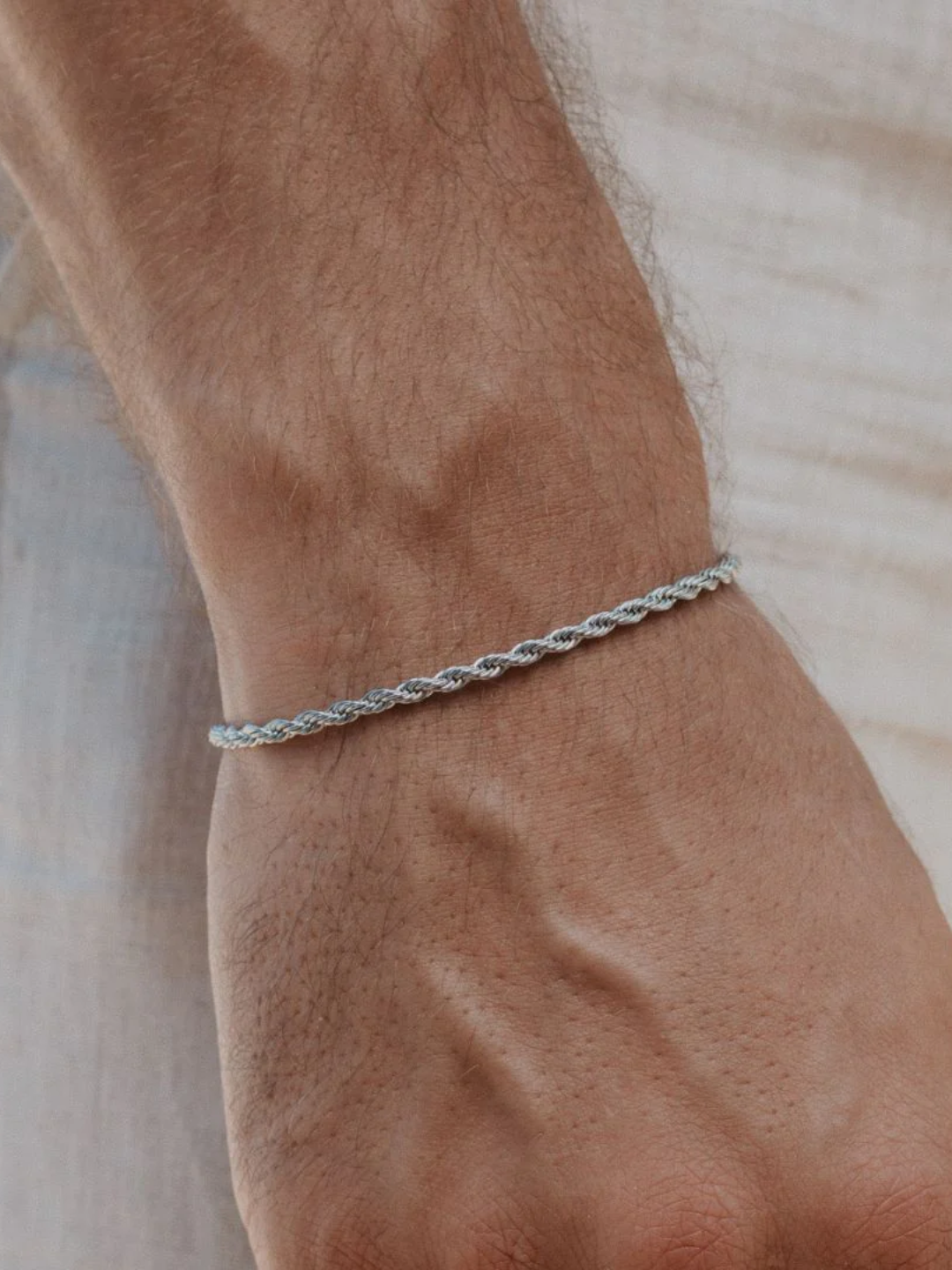 PULSEIRA ROPE 3MM | Prata