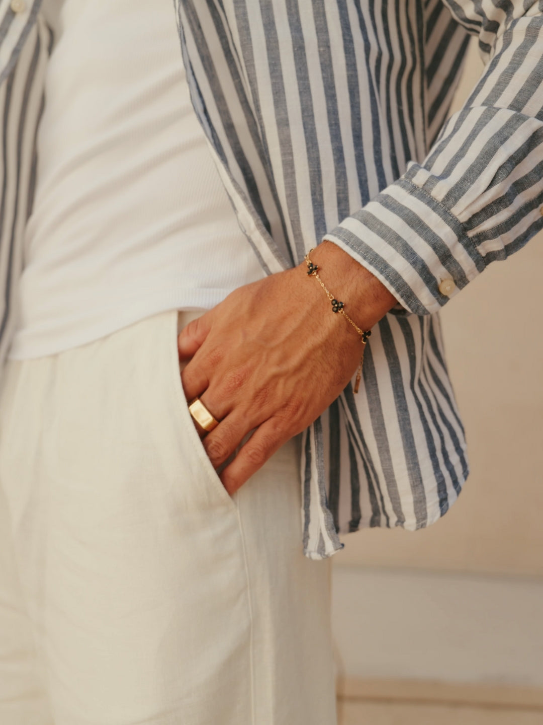 CONJUNTO DE PULSEIRAS CLOVER | Ouro 18K