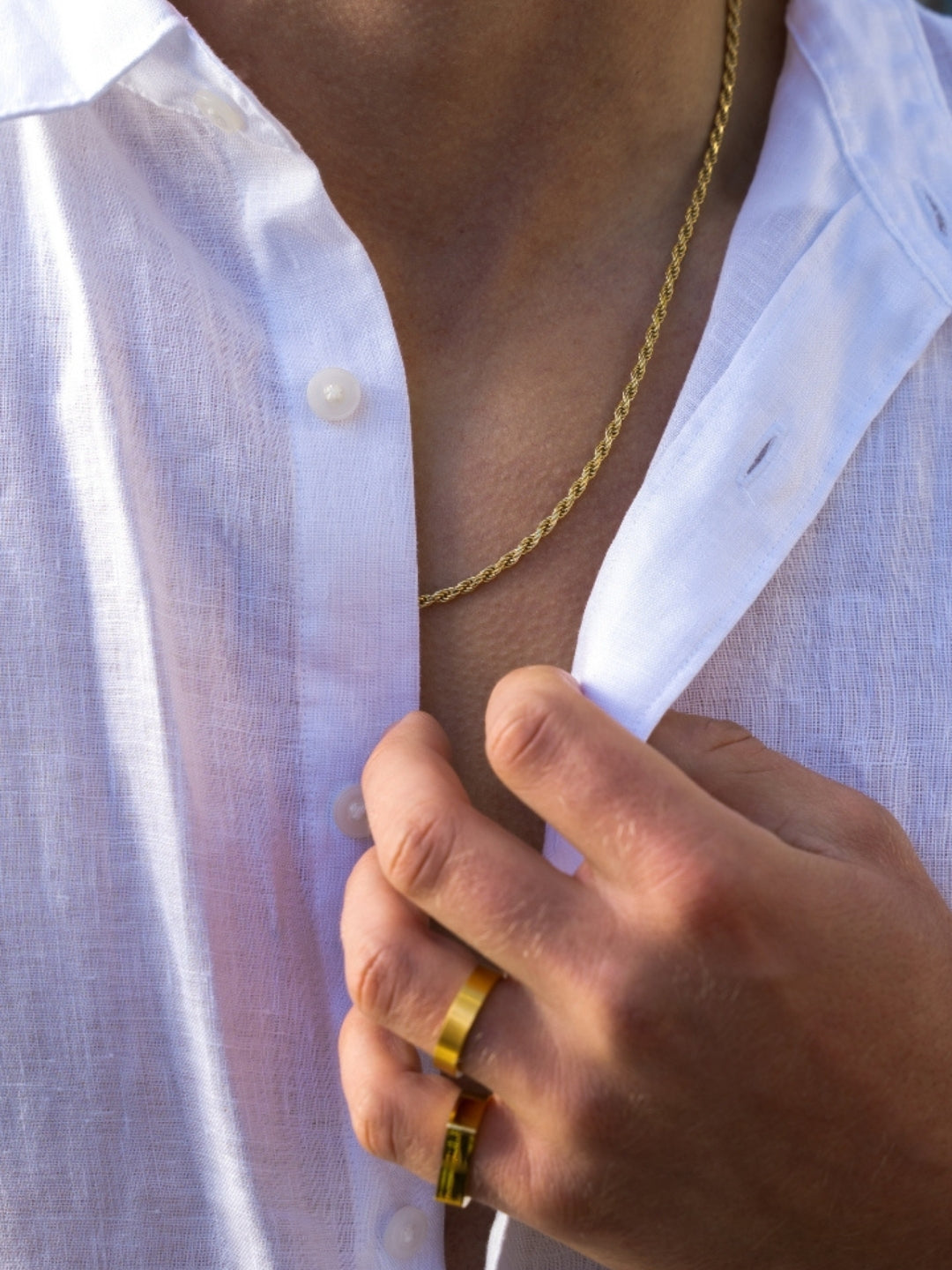 CORRENTE ROPE 3MM | Ouro 18K