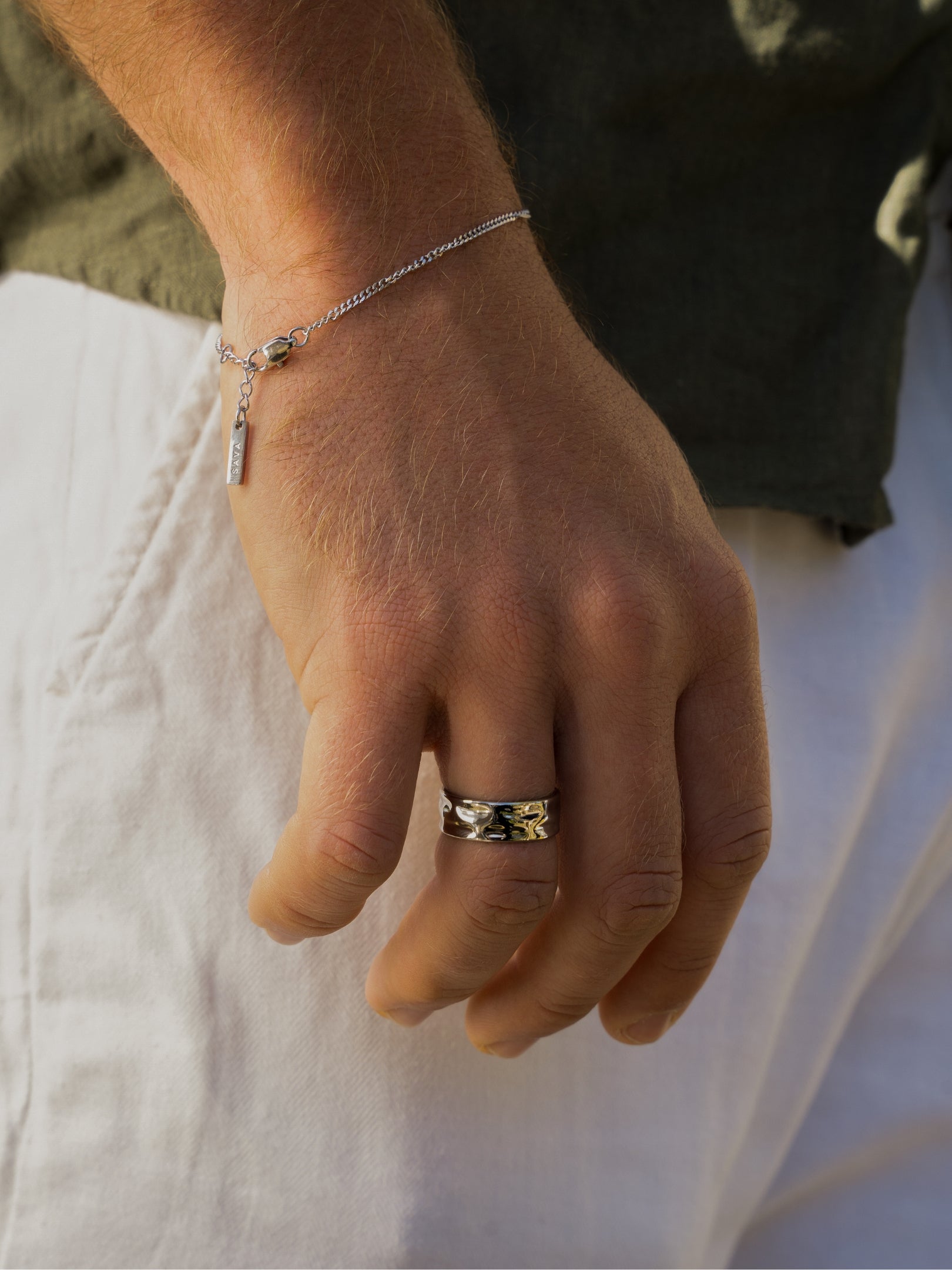 ANEL AMSTERDAM TAMANHO ÚNICO | Prata