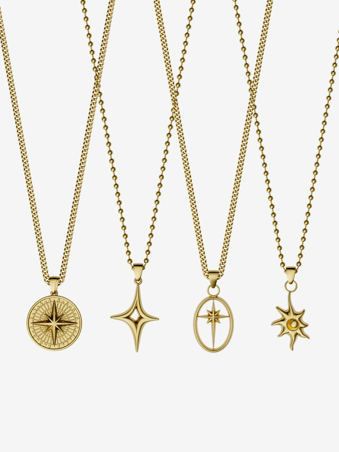 CONJUNTO DE CORRENTES GALAXY | Ouro 18K