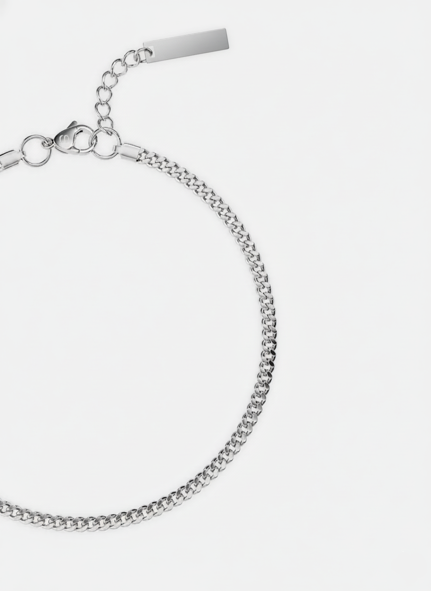 PULSEIRA CUBANA 3MM | Prata